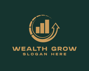 Investment Chart Arrow logo design