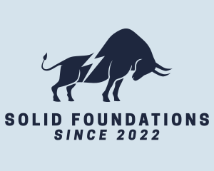 Buffalo - Thunderbolt Bull Ranch logo design