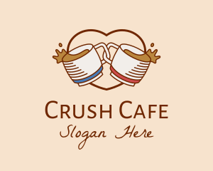 Love Cafe Drinks  logo design