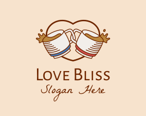 Love - Love Cafe Drinks logo design