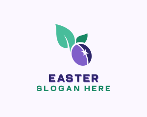 Plum - Organic Plum Fruit logo design