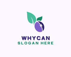 Plum - Organic Plum Fruit logo design