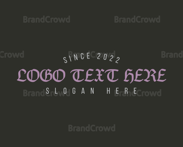 Gothic Medieval Generic Logo