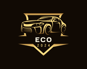 Sedan - Racing Car Detailing logo design