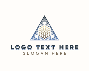 Developer - Technology Pyramid Cube logo design