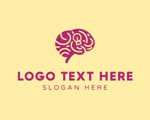 Think - Idea Brain Intelligence logo design