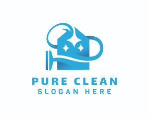 Home Vacuum Cleaning  logo design