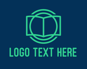 Audio Book - Book Educational App logo design