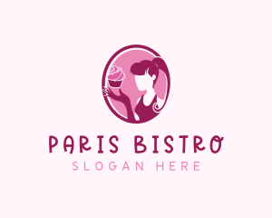 Cupcake Pastry Lady logo design