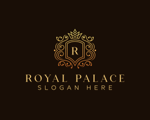 Royal Crown Shield Line  logo design