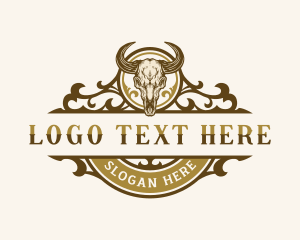 Livestock - Matador Bull Horn logo design