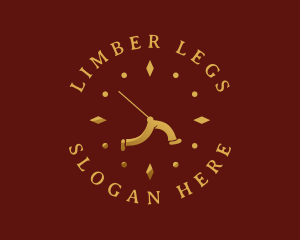 Legs - Clock Run Time logo design