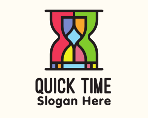 Minute - Colorful Hourglass Timer logo design