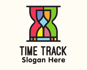 Countdown - Colorful Hourglass Timer logo design