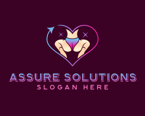 Sexual Stripper Butt logo design