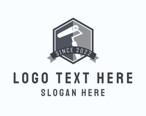 Tools - Paint Roller Interior Design logo design