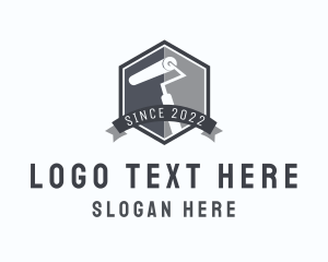 Modern - Paint Roller Interior Design logo design