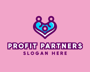 Family Heart Support logo design