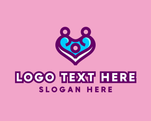 People - Family Heart Support logo design