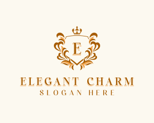 Elegant Regal Shield logo design