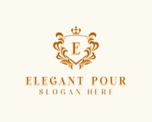 Elegant Regal Shield logo design