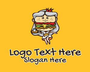 Burger Diner Mascot  Logo