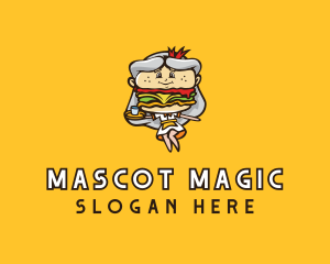 Burger Diner Mascot logo design