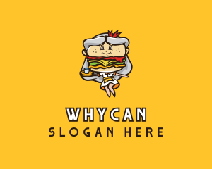 Food Service - Burger Diner Mascot logo design