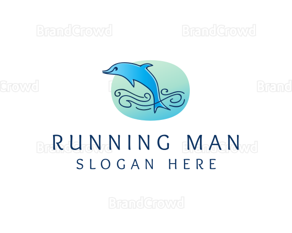 Marine Ocean Dolphin Logo