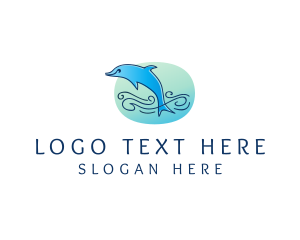 Tourism - Marine Ocean Dolphin logo design