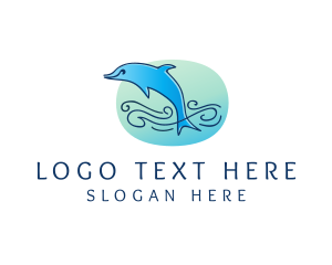 Ocean - Marine Ocean Dolphin logo design