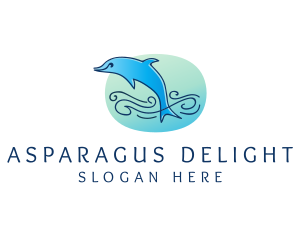 Marine Ocean Dolphin  logo design