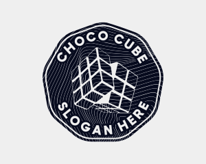 Rubik's Cube Badge logo design