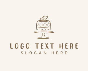 Wedding - Cake Pastry Sweets logo design