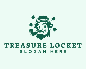 Leprechaun Smoking Charm logo design