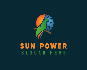 Solar - Bird Solar Panel logo design