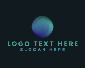 Abstract - Gradient Globe Company logo design