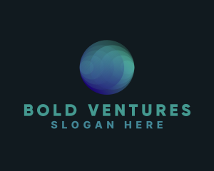 Gradient Globe Company logo design