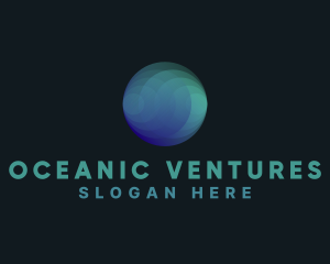 Gradient Globe Company logo design