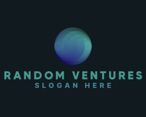 Gradient Globe Company logo design