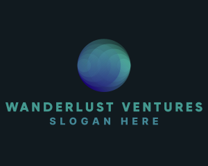 Gradient Globe Company logo design