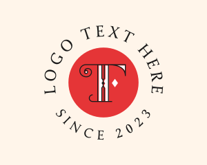 Vintage Shop - Stylish Lifestyle Letter T logo design