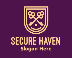 Privacy - Real Estate Mansion Badge logo design