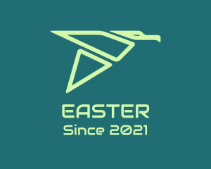 Wing - Green Geometric Bird logo design
