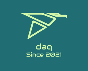 Fly - Green Geometric Bird logo design
