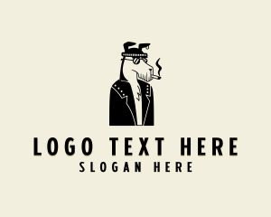 Veterinary - Smoking Dog Pet logo design