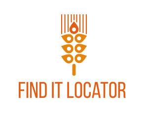 Grain Location Pin logo design