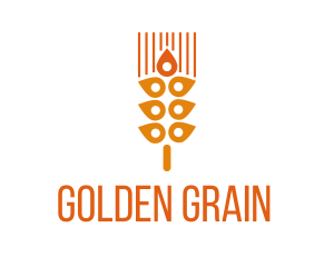 Grain - Grain Location Pin logo design