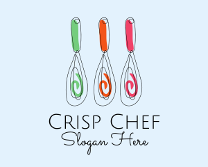 Baking Whisk Culinary  logo design