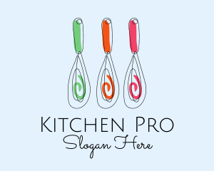 Baking Whisk Culinary  logo design